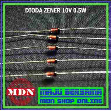Dioda Zener 10V 0.5W - Zener Diode 10V 0.5 Watt