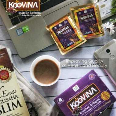 KOOVINA Brazillian Collagen Drink Minuman Kesehatan Kolagen Halal Coklat Strawberry