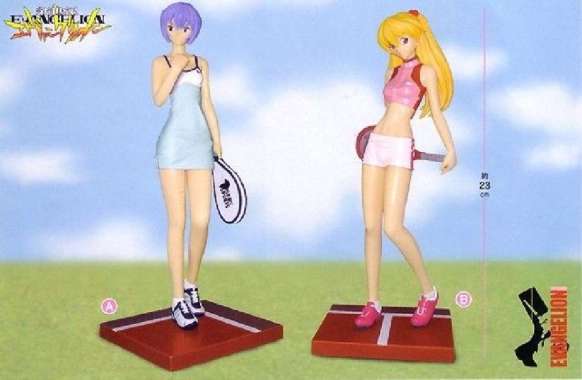 Toys Gainax Evangelion Extra Sport Figure Asuka Langley & Rei Ayanami