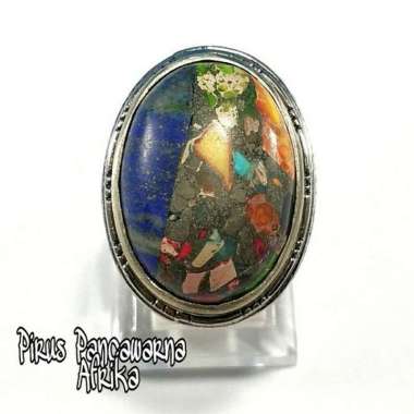 CINCIN BATU AKIK NATURAL PIRUS PYRUS PANCAWARNA AFRIKA LANGKA HIGH QUALITY FULL COLOUR COLLECTOR ITE