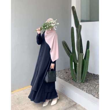 Annaya set rok + tunik ( S M L XL XXL ) bahan torryburch busui friendly busana muslim jumbo original