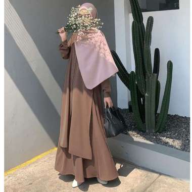 Annaya set rok + tunik ( S M L XL XXL ) bahan torryburch busui friendly busana muslim jumbo original