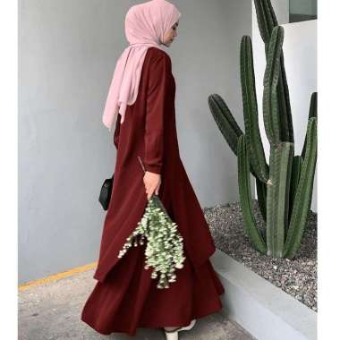 Annaya set rok + tunik ( S M L XL XXL ) bahan torryburch busui friendly busana muslim jumbo original