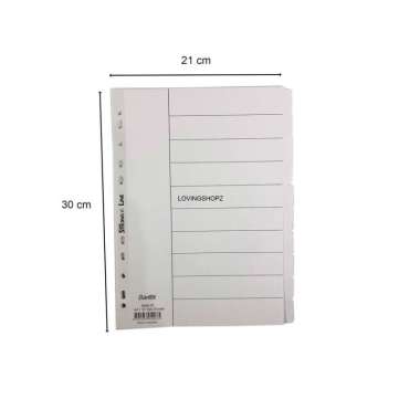 DIVIDER A4 BANTEX (6050) PUTIH - SET