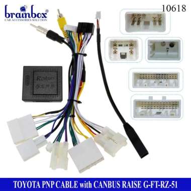Toyota Kabel Soket Canbus PNP Cable Socket Headunit Android Plug and Play Innova Fortuner Camry Prad