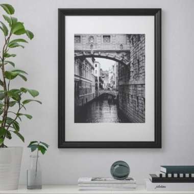 Bingkai Frame Foto Dinding ED 50x70cm (16R) Warna Hitam_Original