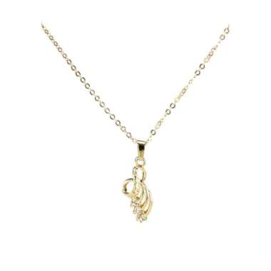 1901 Jewelry Kalung Swarovski Swan Lapis Emas