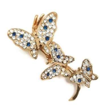 1901 jewelry Bros Kupu-kupu Safir