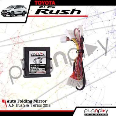 Auto Folding Mirror All New Rush Modul Lipat Spion Otomatis New Rush Black