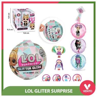 Mainan Anak LOL Surprise Gliter Globe / Mainan Bola Boneka LOL