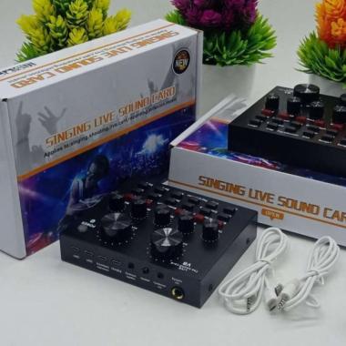 Home Recording Mic BM800 PLUS MIXER V8 Soundcard v8