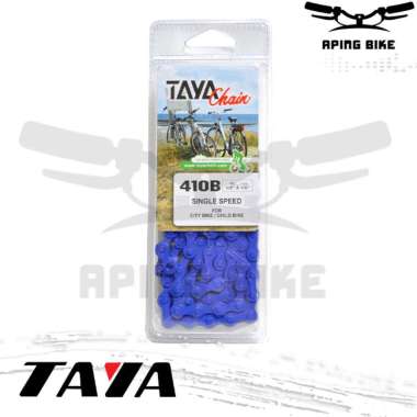Rantai Sepeda Single Speed Taya Chain 410B Rante Sepeda Taya 410B Biru