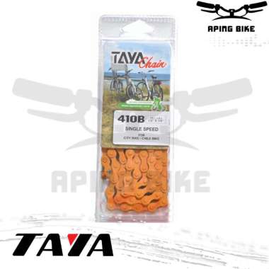 Rantai Sepeda Single Speed Taya Chain 410B Rante Sepeda Taya 410B Orange