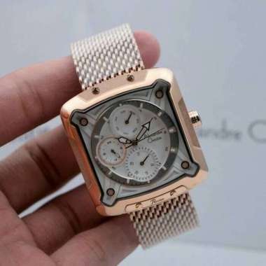 Jam Tangan Wanita Alexandre Christie AC3030 / AC 3030 Rosegold White Original