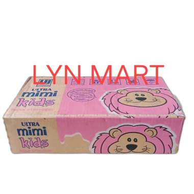 SUSU ULTRA MIMI KIDS STROBERI 125 ML 125ML DUS KARTON / ULTRA MIMI KIDS STRAWBERRY 125ML KARTONAN