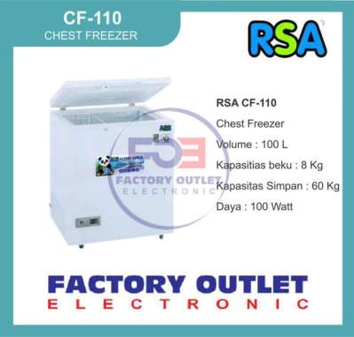 RSA GEA GETRA Chest Freezer CF110 Freezer Box ONLY JAKARTA