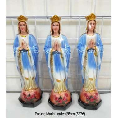Patung Maria Lordes 25cm (5276) - Patung Maria - Patung Rohani