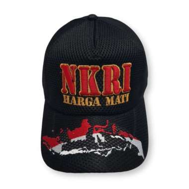 topi jalames/jaring nkri harga mati full bordir