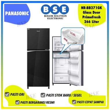 PANASONIC NR-BB271GK | NR BB271GK | KULKAS PRIME FRESH PANASONIC 266L