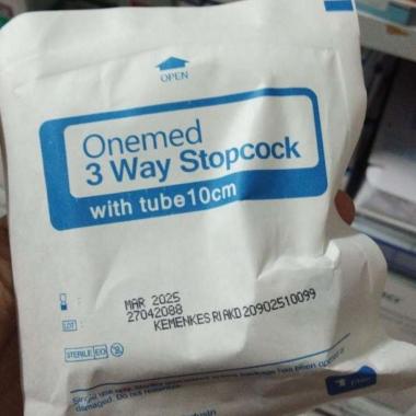 Three Way Stopcock with Tube 10cm OneMed / 3 Way Stopcock (Ecer)