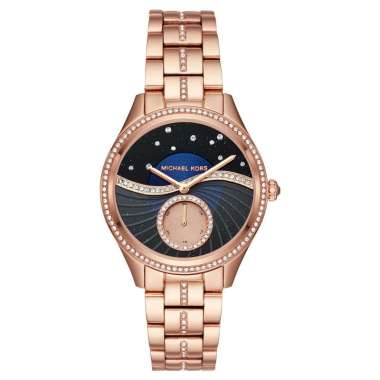 Michael Kors Lauryn Crystal MK3723 Galaxy Blue Dial Original Jam Tangan Wanita