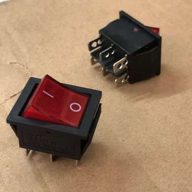 Rocker Switch Lampu Besar 6 Pin Kaki Saklar On Off 6Pin