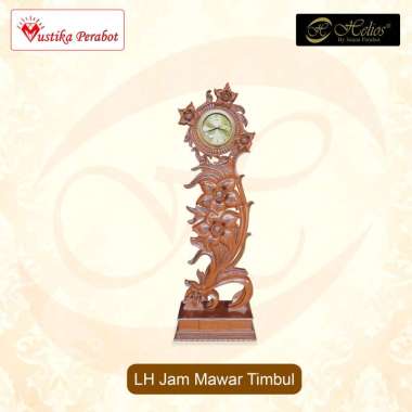 Lemari Hias Jam Mawar Timbul Helios
