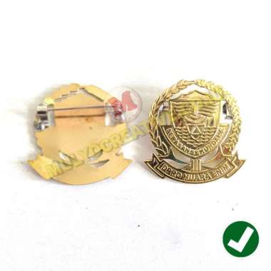 Lencana Pin Logo DPRD Muara Enim Bahan Logam Kuningan Mulyocreative