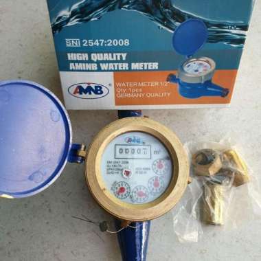 Meteran Air Besi Water Meter Besi Sni Merk Amb
