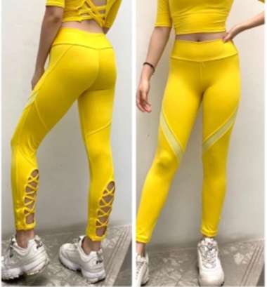 Legging model BALLEY sport senam aerobik zumba yoga gym fitness Kuning