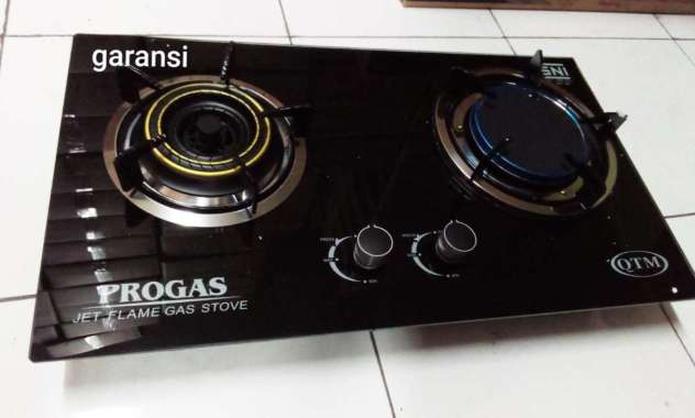 PROGAS KOMPOR GAS 2 TUNGKU TANAM KACA QTM NEW VARIAN! mix bara PROGAS KOMPOR GAS 2 TUNGKU TANAM KACA