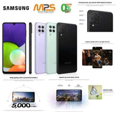 HP Samsung A22 - GARANSI RESMI TAM - 6/128GB