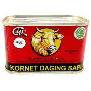 Kornet Daging Sapi CIP Semua Ukuran Corned Beef Padang 198gr