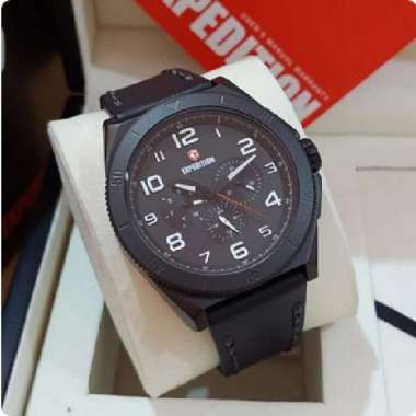 EXPEDITION 6823 - Jam Tangan Pria Analog ORIGINAL - Kulit
