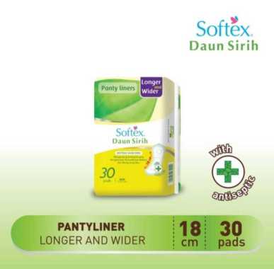 SOFTEX PANTYLINER Daun Sirih 18cm 30 pcs - Softex Daun Sirih Pantyliner