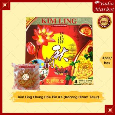 Kim Ling MoonCake/Moon Cake (Chung Chiu Pia/Kue Bulan) [4pcs] #4 - Kacang Hitam Telur