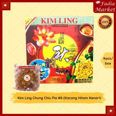 Kim Ling MoonCake/Moon Cake (Chung Chiu Pia/Kue Bulan) [4pcs] #8 - Kacang Hitam Kenari