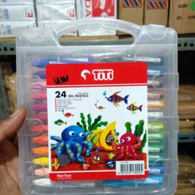 Crayon Titi Isi 24 Oil Pastels Multicolor