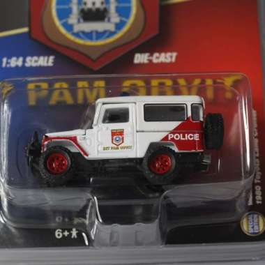 Johnny Lightning Toyota Land Cruiser Polisi Indonesia Dit PAM Obvit