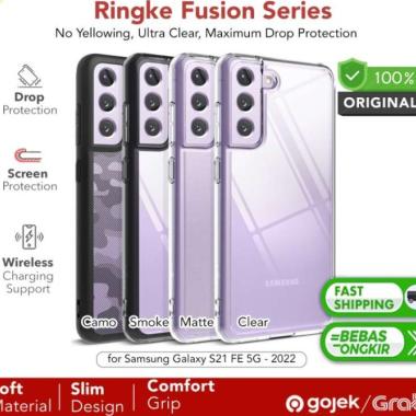 Original Ringke Fusion Case Samsung Galaxy S21 FE 5G - Soft Casing