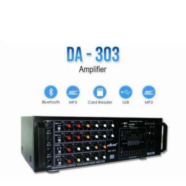 GROSIR AMPLIFIER DAT DA 303 BLUETOOTH GARANSI RESMI TERBAIK Multicolor