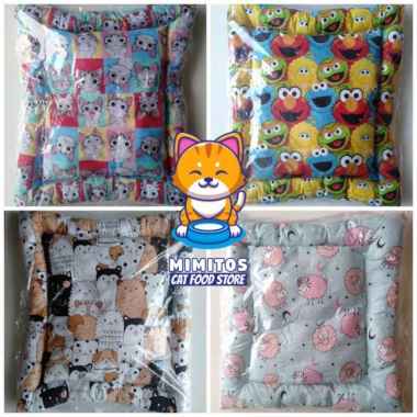 kasur kucing murah bantal kucing motif lucu