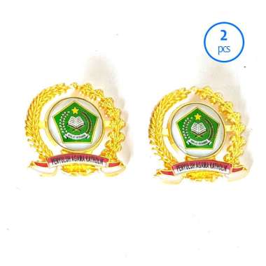 Bros Pin Penyuluh Agama Katholik Pin Logo Kemenag Padi Kapas Murah Mulyocreative