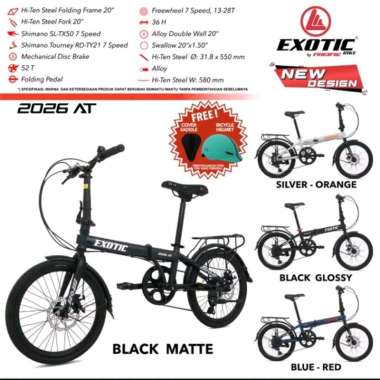 Sepeda Lipat 20 Exotic 2026 AT 7 speed