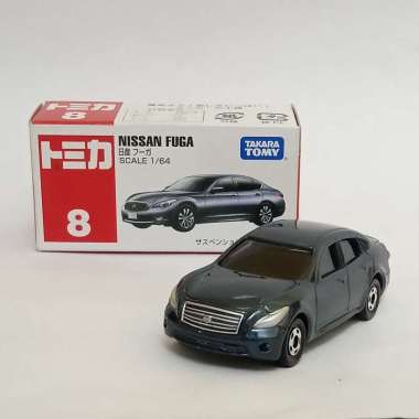 Diecast Nissan Fuga Tomica No 8 Nissan Fuga Takara Tomy ORI Miniatur mobil Koleksi mainan anak Murah