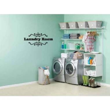 Wall Sticker Laundry Room Hiasan Dekorasi Dinding Rumah Mesin Cuci