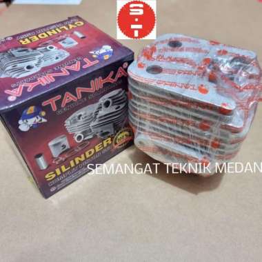 CYLINDER SILINDER BLOK PISTON MESIN POTONG RUMPUT TANIKA TNK 328 ORI