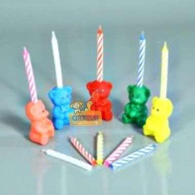Lilin Ulang Tahun / Lilin Ultah Motif Mainan Beruang Teddy Bear Lucu