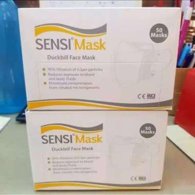 Masker Sensi Duckbill 50 pcs 50 Pcs 1 Kotak