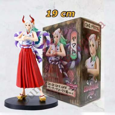Mainan Action Figure Model Anime One Piece Yamato tinggi 19cm